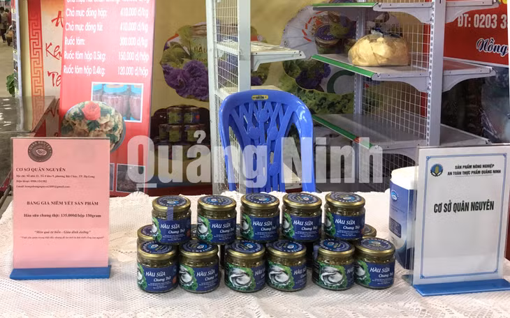 Hầu sữa chưng thịt của cơ sở sản xuất Quân Nguyên (TP hạ Long). Ảnh: Cao Quỳnh