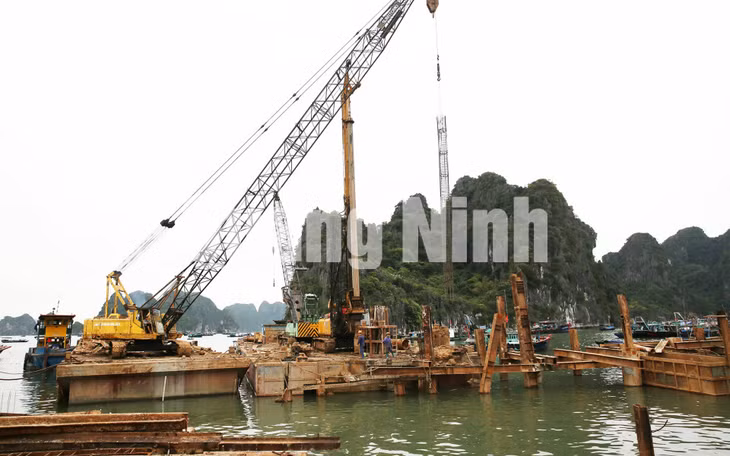 Thi công cọc khoan nhồi (3-2019). Ảnh: Đỗ Phương