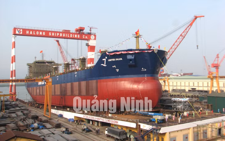 Công ty đầu tư xây dựng đà dọc 50.000 tấn và lắp đặt cẩu cổng 300 tấn năm 2008.