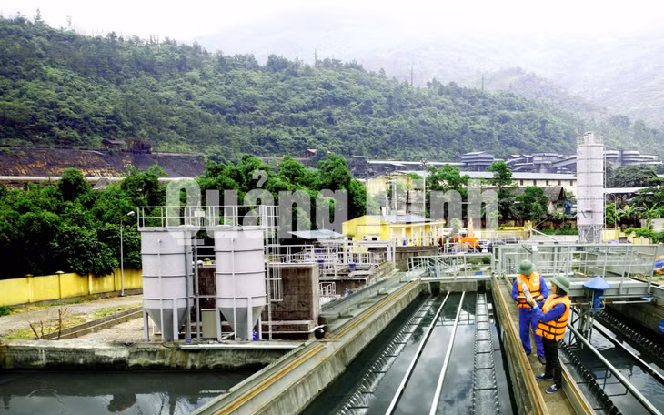 Trạm Xử lý nước thải mỏ Vàng Danh. Ảnh: Dương Phượng Đại (CTV)