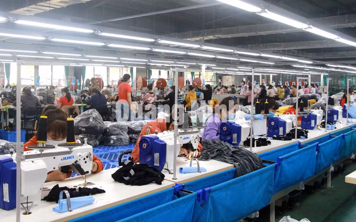 Hoạt động sản xuất tại Công ty TNHH Weitai Hạ Long, KCN Việt Hưng. Ảnh: Mạnh Trường