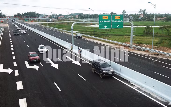 Cao tốc Hà Nội - Hải Phòng (9-2018). Ảnh Đỗ Phương