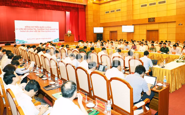 Quang cảnh buổi làm việc (4-2019). Ảnh: Đỗ Phương