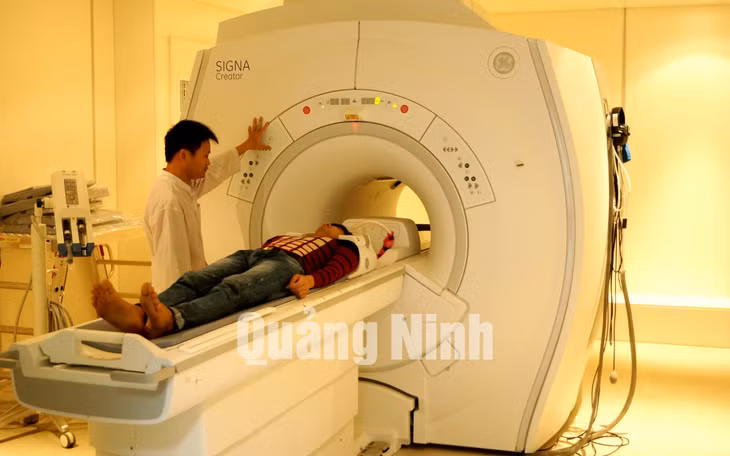 Trung tâm Y tế TX Đông Triều được đầu tư trang thiết bị hiện đại (2-2018). Ảnh: Hải Ninh TT TTGDSK