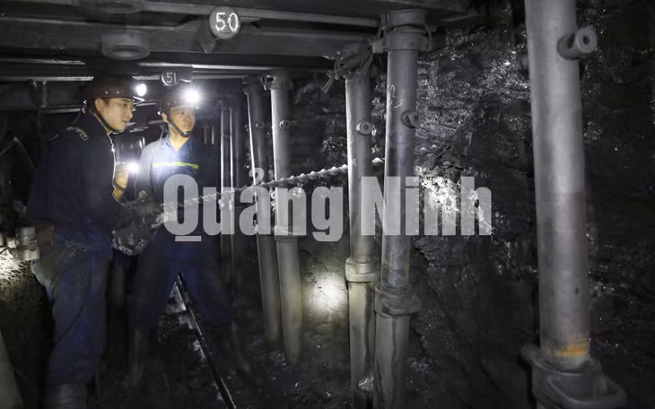 Khai thác than ở Phân xưởng Khai thác 7. Ảnh: Phạm Cường (CTV)