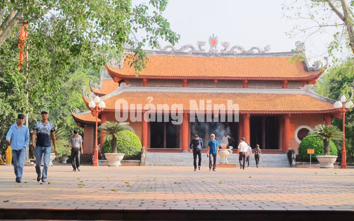 Đền An Sinh (KDT nhà Trần tại Đông Triều) đã được tu bổ, tôn tạo từ năm 2000. Ảnh: Ngọc Mai