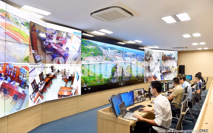 Trung tâm điều hành thông minh tỉnh Quảng Ninh (5-2020). Ảnh: Minh Hà