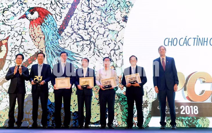 Tốp 4 tỉnh, thành phố dẫn đầu chỉ số PCI 2018. Ảnh: Thu Chung