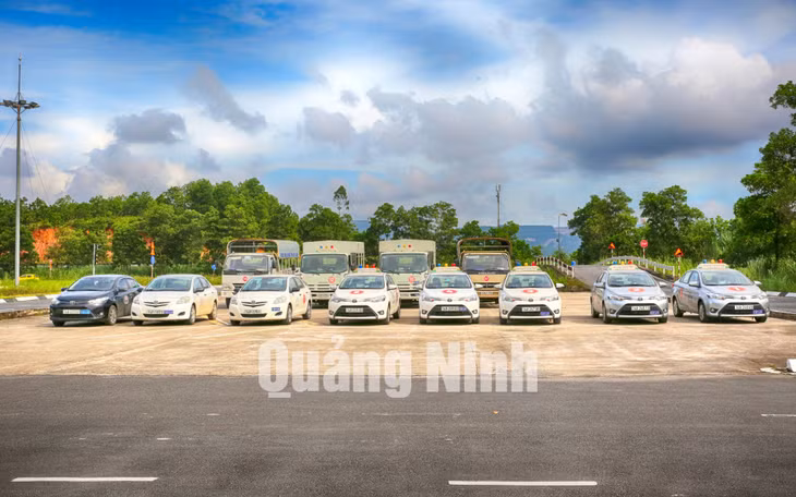 Sát hạch để cấp GPLX Trung tâm Sát hạch lái xe (Sở GT-VT Quảng Ninh) (9-2017). Ảnh: Hùng Sơn