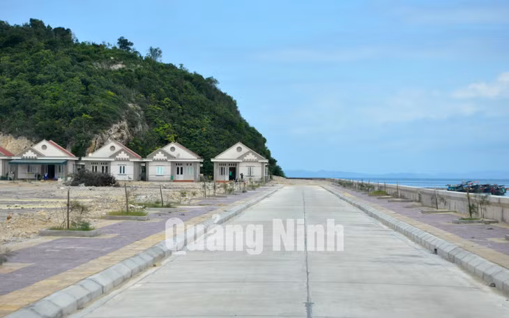 Làng mới đảo Trần (12-2013). Ảnh: Thu Nguyên
