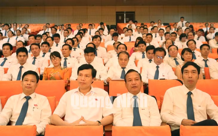 Đồng chí Nguyễn Đức Long, Phó Bí thư Tỉnh uỷ, Chủ tịch UBND tỉnh dự đại hội.