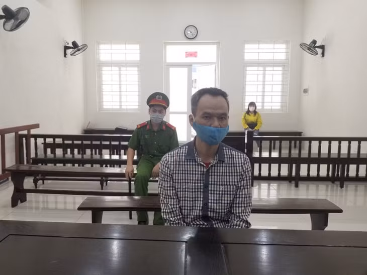 Bị cáo Khoa tại phiên toà.