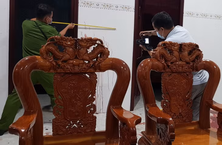 Hiện trường xảy ra vụ án.