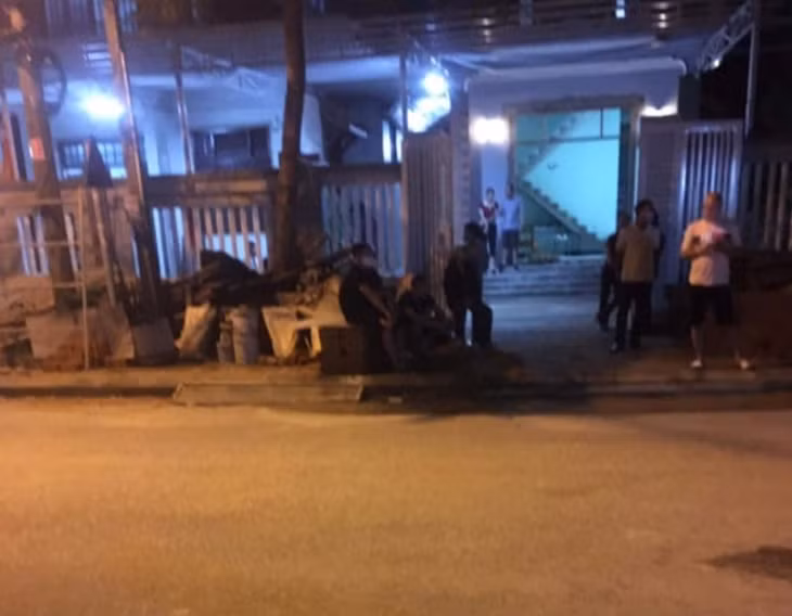 Khu vực xảy ra vụ án mạng.