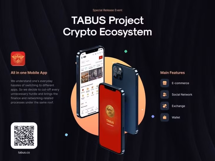 Demo giao diện app Sàn thương mại điện tử quốc tế TABUS.