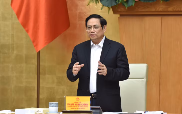 Thủ tướng Chính phủ Phạm Minh Chính phát biểu ý kiến. (Ảnh: Trần Hải)