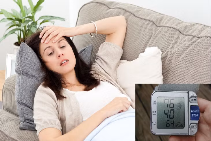 Khi bị huyết áp thấp sẽ gây hoa mắt, chóng mặt, có thể ngât xỉu.