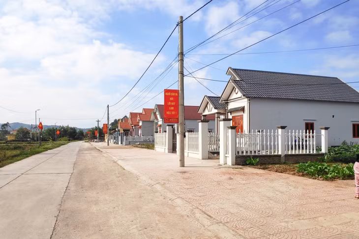 Khu tái định cư khang trang tại thôn Đồng Tâm, xã Dực Yên, huyện Đầm Hà.