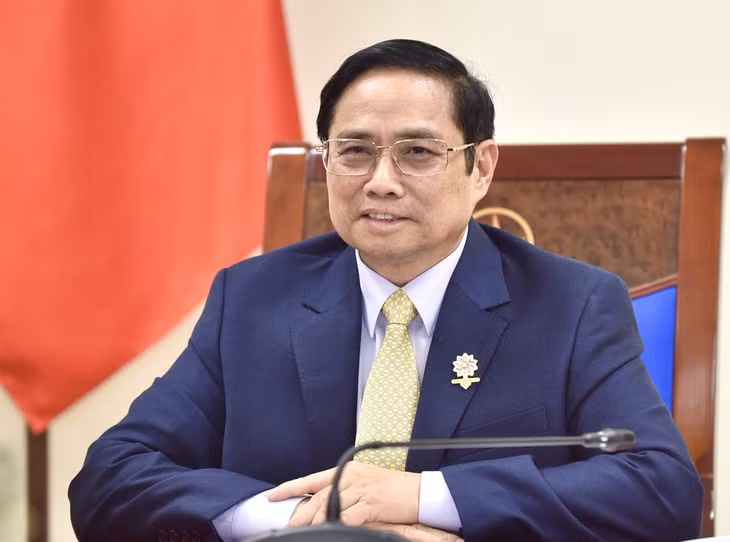 Thủ tướng Phạm Minh Chính một lần nữa gửi lời cảm ơn chân thành đến Chính phủ Anh đã hỗ trợ nhanh chóng, kịp thời 415.000 liều vaccine AstraZeneca cho Việt Nam. Ảnh VGP/Nhật Bắc Thủ tướng Phạm Minh Chính một lần nữa gửi lời cảm ơn chân thành đến Chính phủ Anh đã hỗ trợ nhanh chóng, kịp thời 415.000 liều vaccine AstraZeneca cho Việt Nam. Ảnh VGP/Nhật Bắc