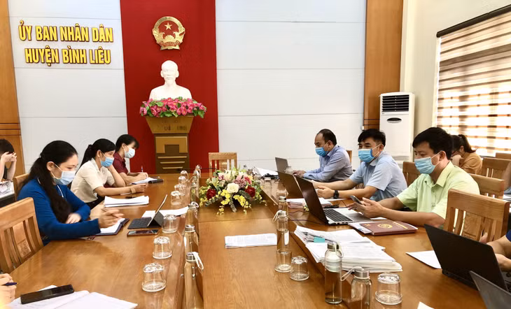 Ban Chỉ đạo ISO tỉnh kiểm tra việc áp dụng Hệ thống quản lý chất lượng TCVN 9001:2015 tại huyện Bình Liêu.