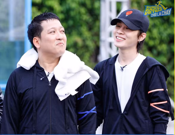 Hình ảnh Jack (phải) trong tập gần đây. Ảnh: Fanpage Running Man Vietnam