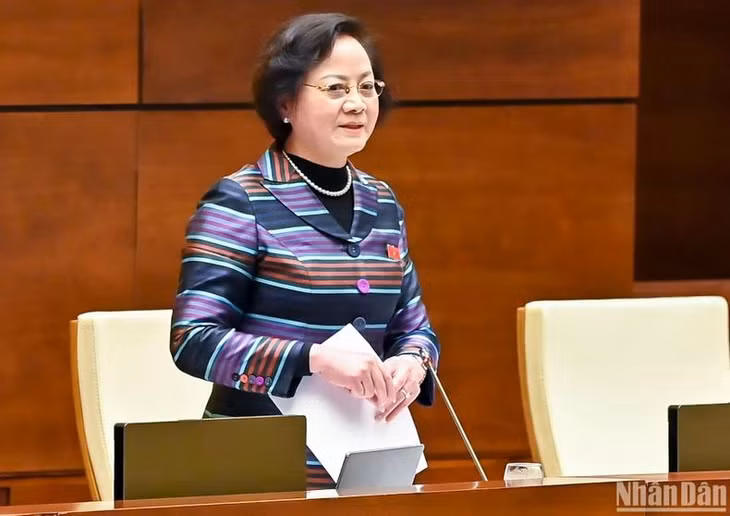 Bộ trưởng Nội vụ Phạm Thị Thanh Trà. (Ảnh: DUY LINH)