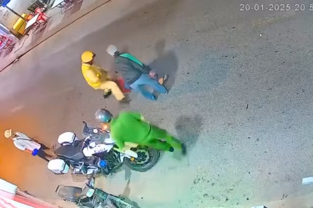 Hình ảnh ghi lại vụ việc.