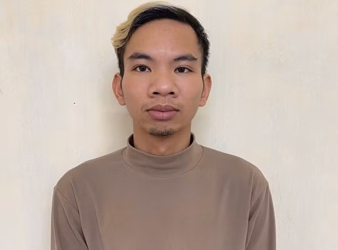 Đối tượng Tạ Tiến Đạt - 1 trong 6 bị can vừa bị Cơ quan Cảnh sát điều tra Công an TP Thái Bình khởi tố về tội "Cướp tài sản". Ảnh: Công an cung cấp