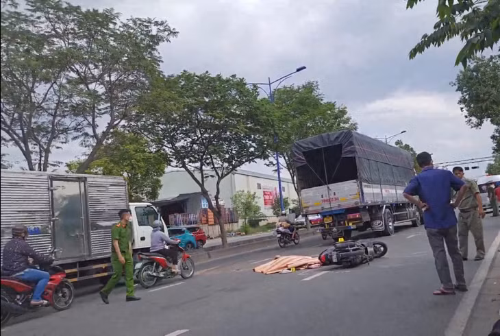 Hiện trường vụ tai nạn.