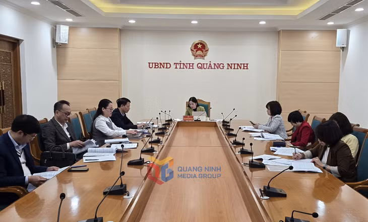 Quang cảnh hội thảo tại điểm cầu Quảng Ninh.