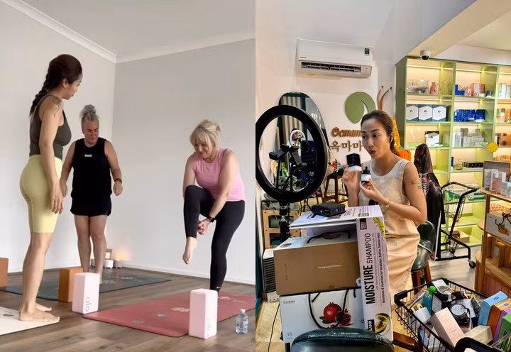 MC mở lớp yoga, bán hàng online...để kiếm thu nhập ở nước ngoài.