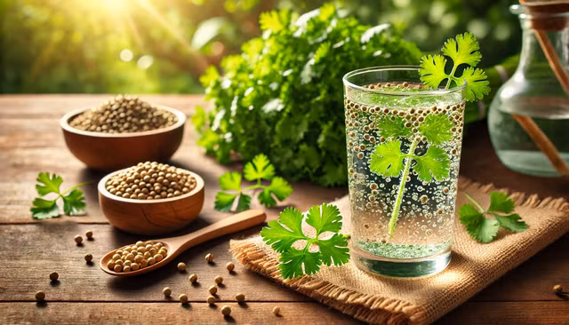 Nước hạt rau mùi giúp giảm cân nhờ đặc tính hỗ trợ tiêu hóa và kiểm soát cholesterol.