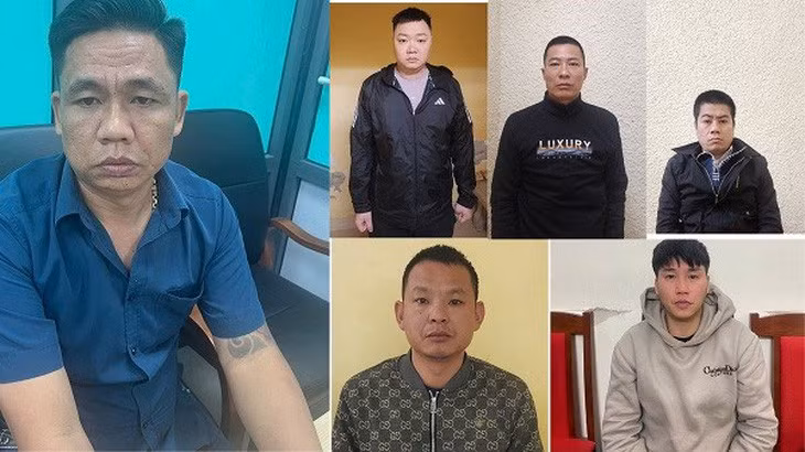 Nhóm bị can tham gia đánh bạc - Ảnh: Công an cung cấp