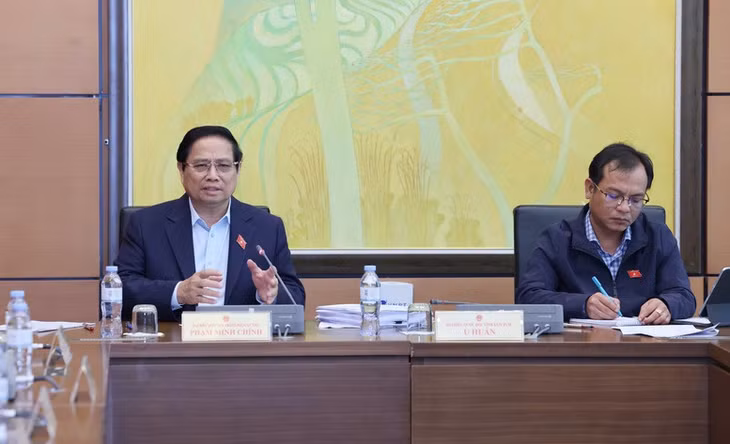 Thủ tướng nêu rõ, cần "cơ chế đặc biệt" cho quản lý, quản trị hoạt động khoa học công nghệ - Ảnh VGP/Nhật Bắc