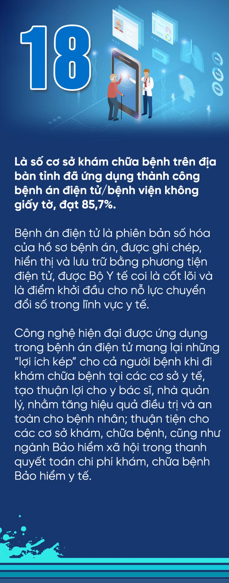 18 - là số cơ sở khám chữa bệnh trên địa bàn tỉnh đã ứng dụng thành công bệnh án điện tử ảnh 1