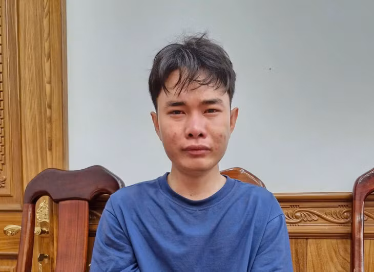 Trương Hùng Đức vừa khóc vừa khai nhận hành vi của mình.