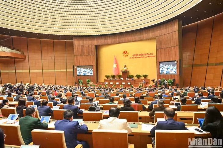 Kỳ họp bất thường lần thứ 9, Quốc hội khóa XV. (Ảnh: DUY LINH)