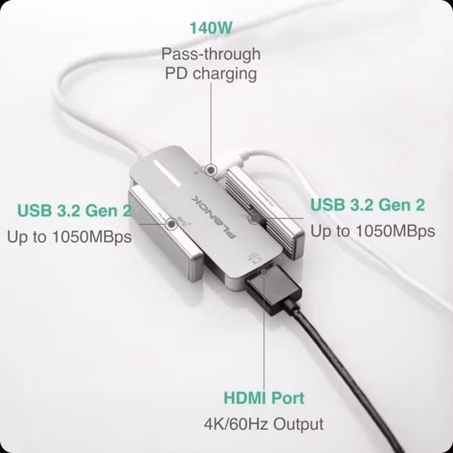 Ngoài ổ SSD siêu nhỏ, Planck cũng mở bán kèm PlanckBank, thiết bị cho phép người dùng sạc ổ SSD khi đang di chuyển. Phụ kiện này hoạt động như một hub USB type C nhỏ gọn, hỗ trợ kết nối hai ổ SSD đồng thời và cho phép người dùng quản lý hai ổ Planck SSD cùng lúc.