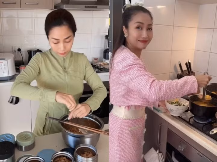 Nữ MC thay chồng một mình chăm sóc 3 con tại nước ngoài.