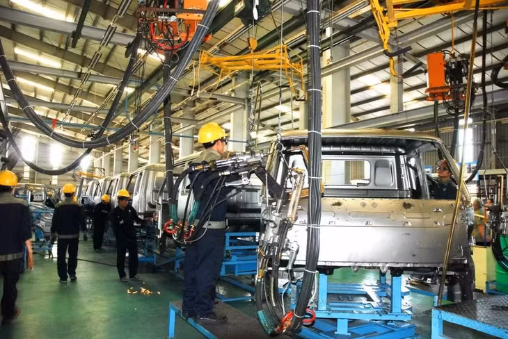 Tại Nghị quyết 25/NQ-CP về mục tiêu tăng trưởng các ngành, lĩnh vực và địa phương, Chính phủ đã giao năm 2025, chỉ số công nghiệp tăng trưởng 9,5%. Ảnh:TT