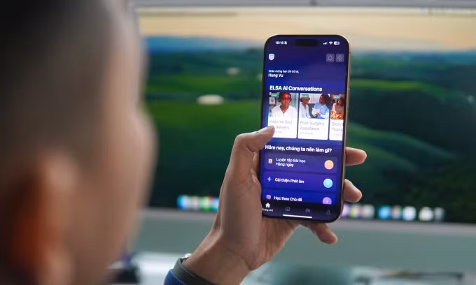 Giao diện ứng dụng Elsa trên iPhone. Ảnh: Lưu Quý
