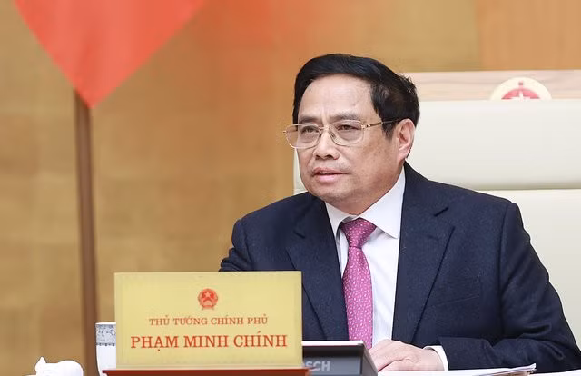 Thủ tướng Phạm Minh Chính, Chính phủ họp phiên chuyên đề xây dựng pháp luật tháng 1/2023 - Ảnh:VGP/Trần Hải
