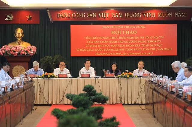Các đại biểu chủ trì Hội thảo - Ảnh: VGP/Vũ Phong