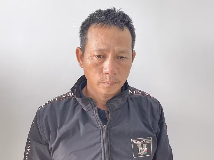 Đối tượng Nhạt bị Công an huyện Tư Nghĩa bắt giữ vì hành vi Cố ý gây thương tích. Ảnh: Công an huyện Tư Nghĩa cung cấp