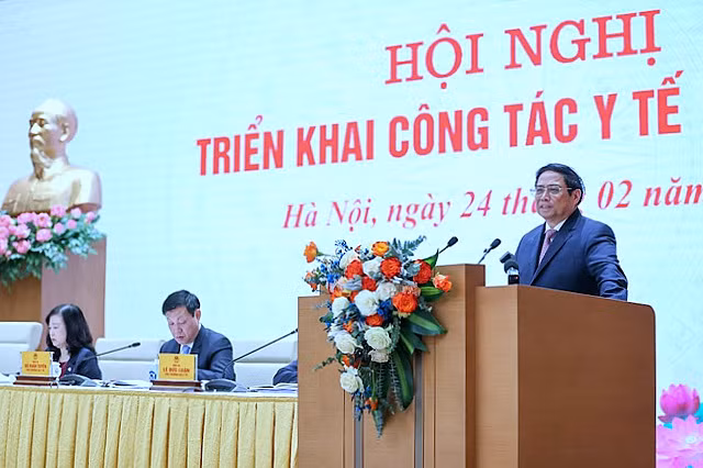 Thủ tướng Chính phủ Phạm Minh Chính phát biểu chỉ đạo tại hội nghị.