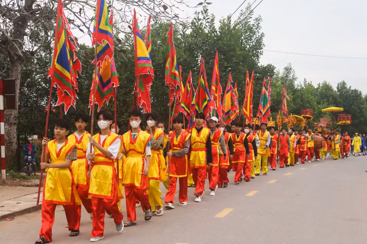 Lễ hội truyền thống đình Tràng Y (xã Đại Bình) năm 2023. Ảnh: Quốc Nghị (CTV)