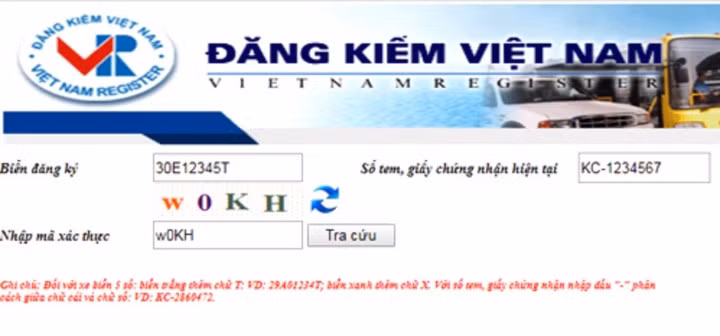 Nhập thông tin vào các ô yêu cầu.