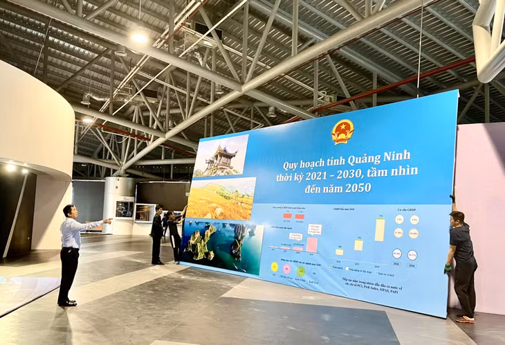 Khu vực trưng bày, giới thiệu về quy hoạch tỉnh.