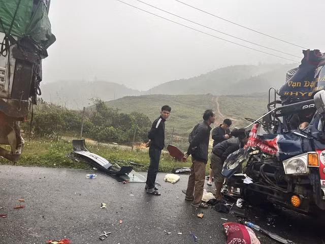 Hiện trường vụ tai nạn.
