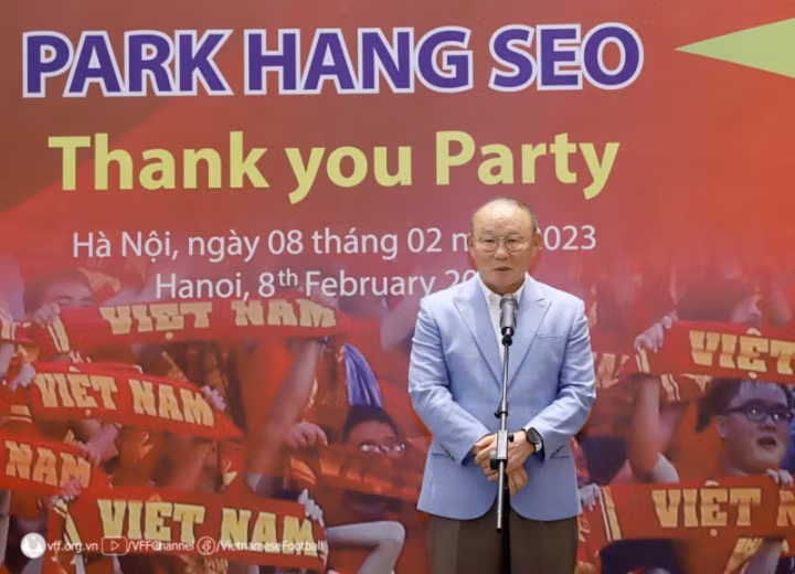HLV Park Hang Seo có mặt ở buổi tiệc tri ân.